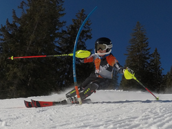 Tobias Martin im Slalomtraining 2022